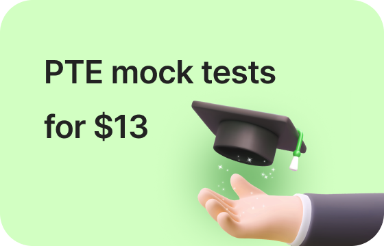 Opening Deal – 10 PTE mock tests for $13! image